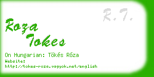 roza tokes business card