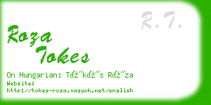 roza tokes business card